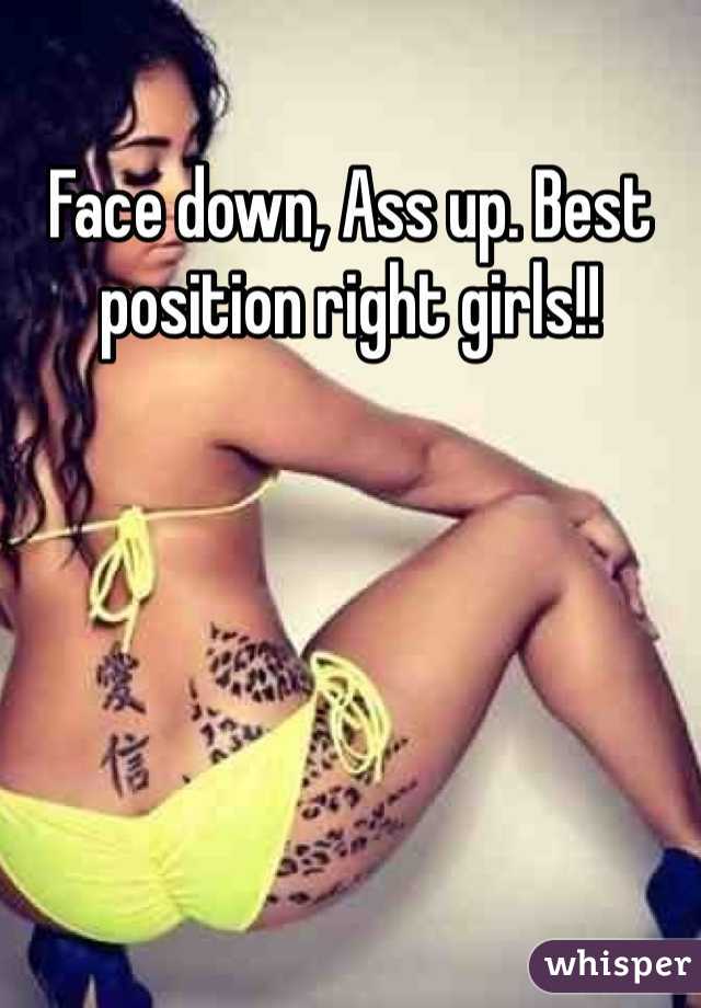 Girls Face Down Ass Up